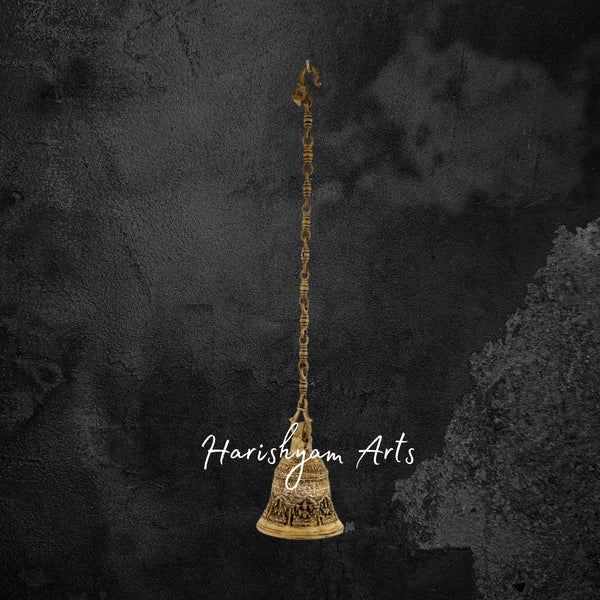Lakshmi Brass Hanging Puja Bell for Mandir