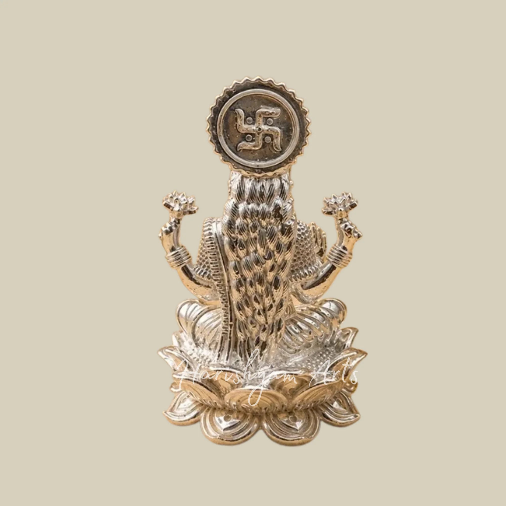 Lakshmi Goddess Auspicious Gold Idol 242.2 Grams