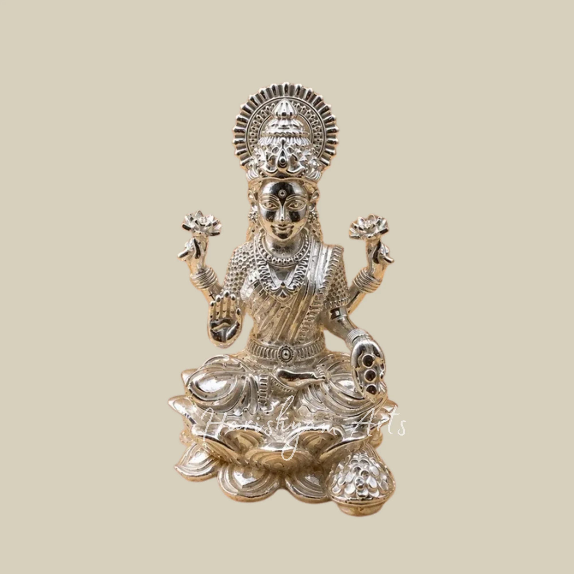 Lakshmi Goddess Auspicious Gold Idol 242.2 Grams