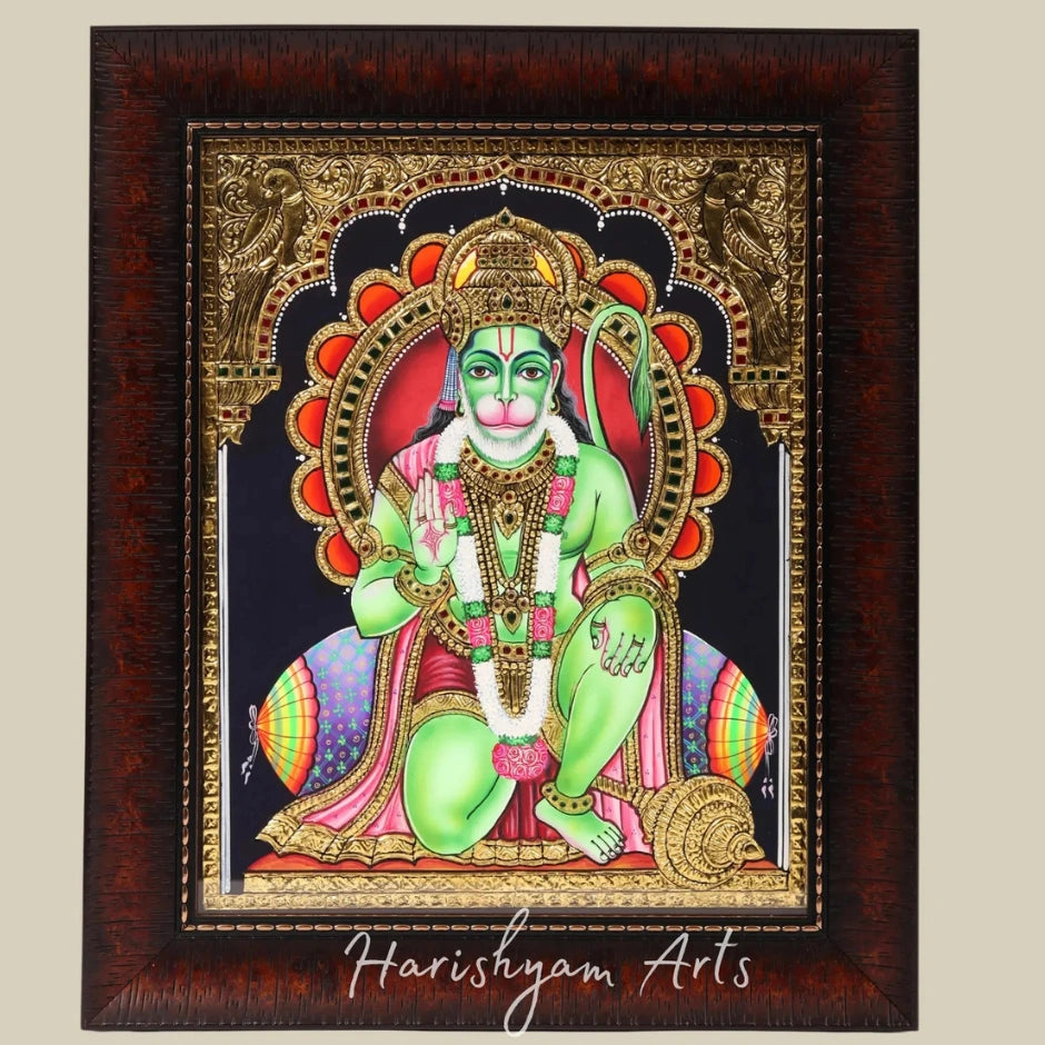 Hanuman Tanjore Painting