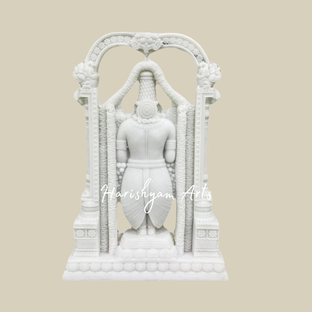 Tirupati Balaji Statue in White Marble