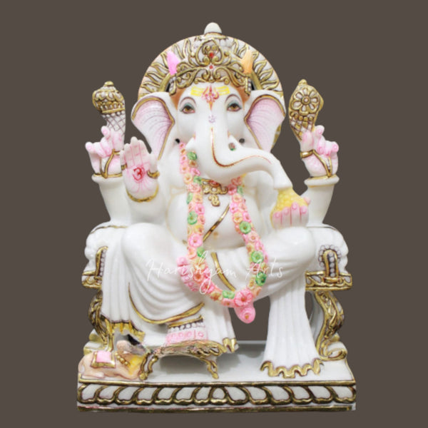 Lord Ganesha Marble Sculpture