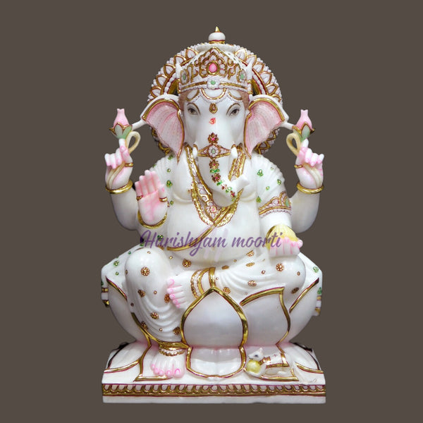 Lord Ganesha Deity in Marble