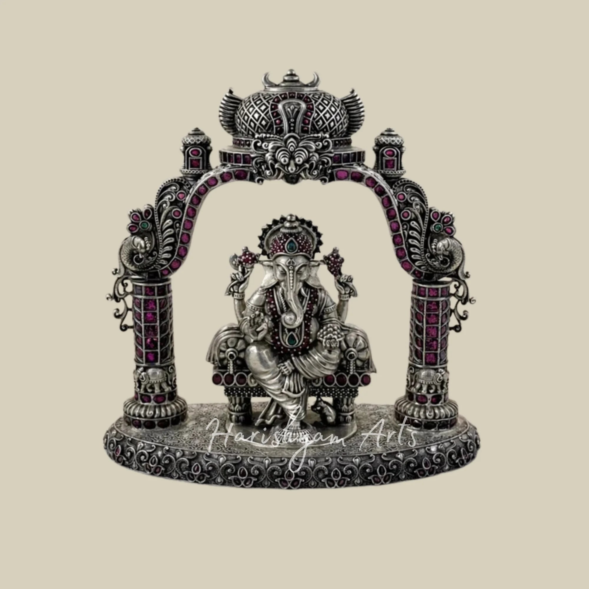 Lord Ganesha Auspicious Blessings Heavy Gold Statue