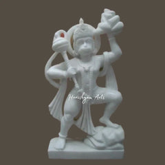 Pure White Marble Hanuman Moorti