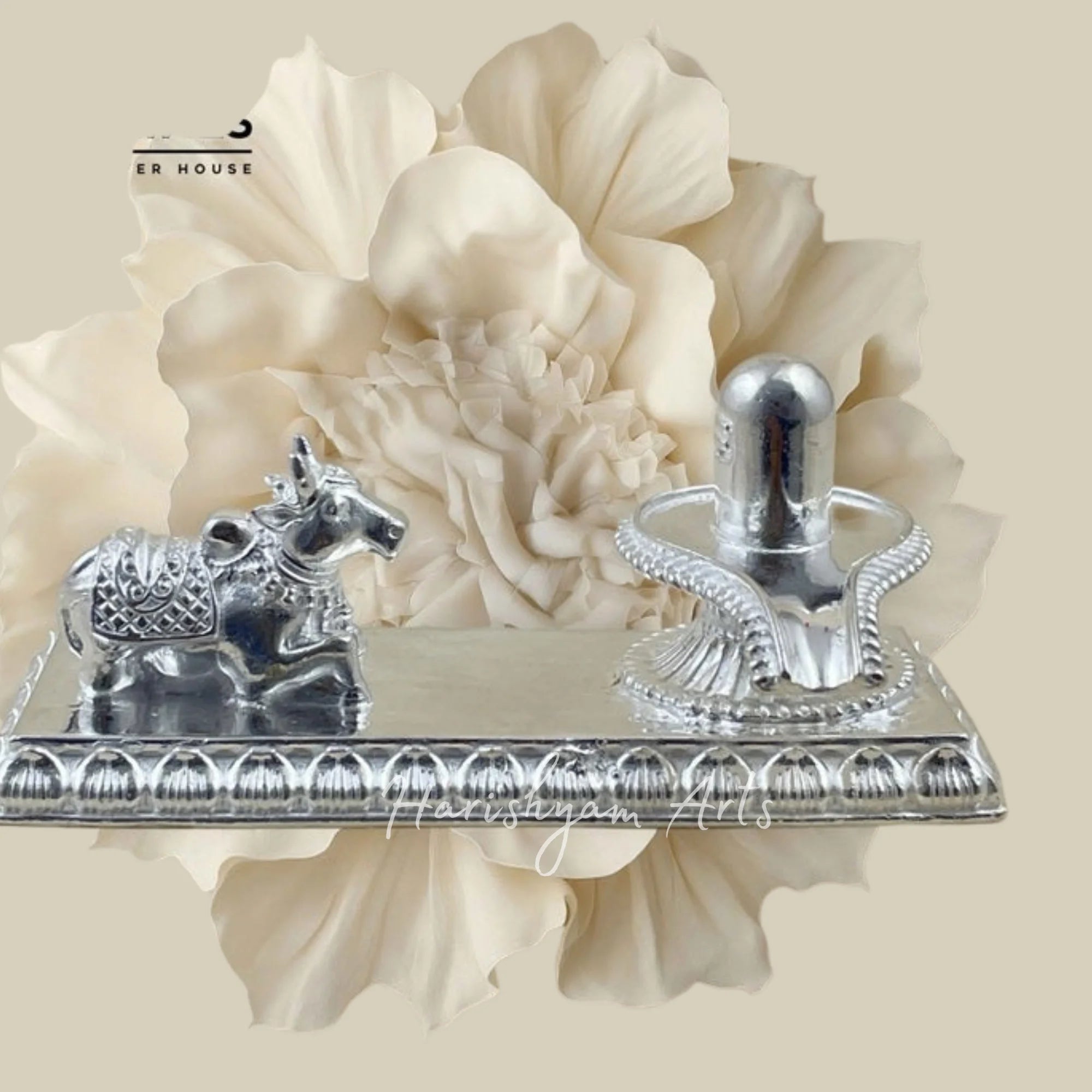 Lord Shiva Sacred Plain Silver Idol