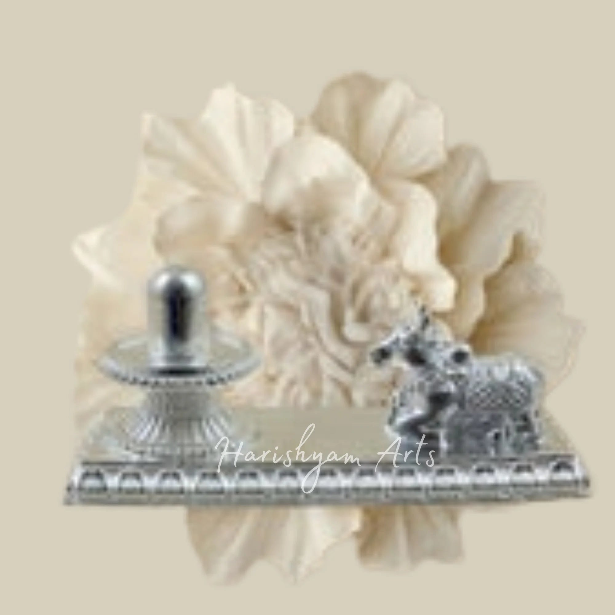 Lord Shiva Sacred Plain Silver Idol