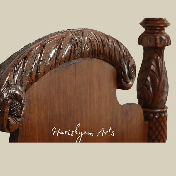 Luxury Antique Wooden Four Poster Bed Timeless Heritage Collection