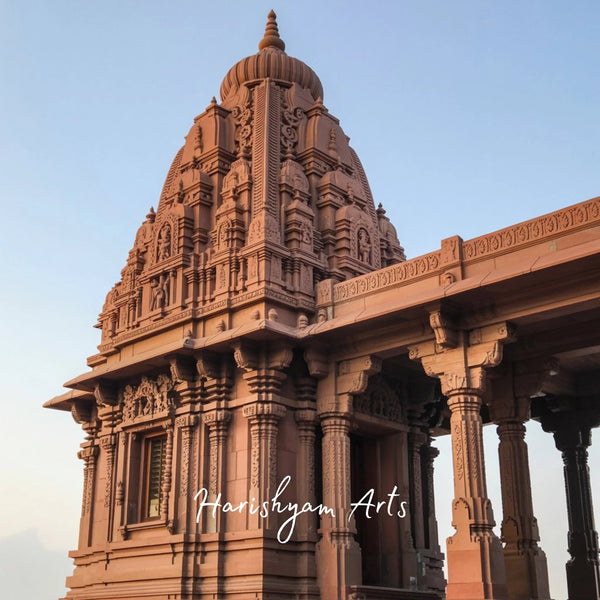 Magnificent Hand-Carved Sandstone Temple | Traditional Hindu Mandir Architecture by Harishyam Arts
