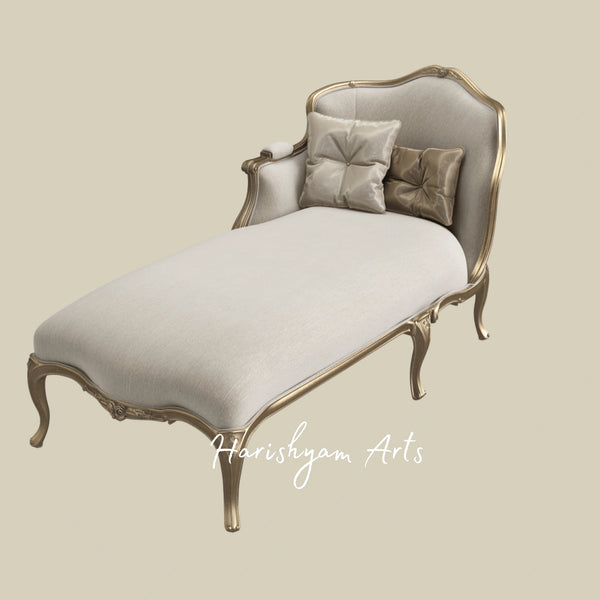 Majestic Heritage Classic Chaise Sofa with Plush Comfort Design