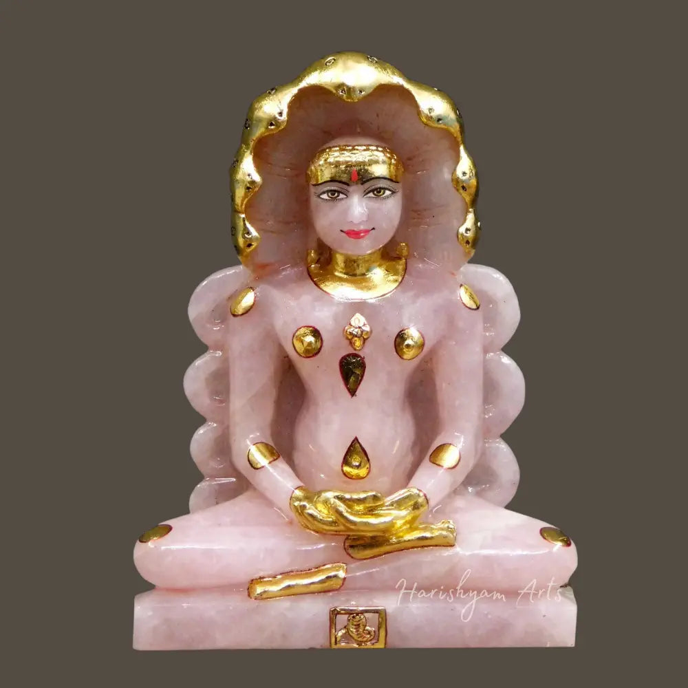 15" Marble Jain Statue