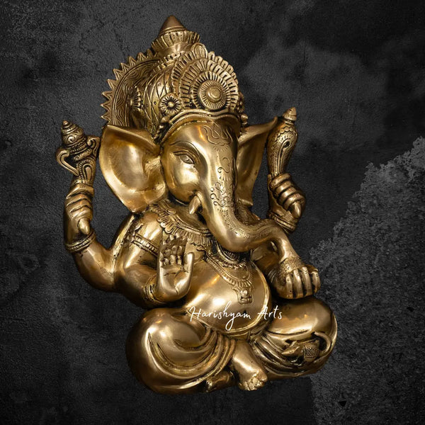 Brass Ganpati Statue