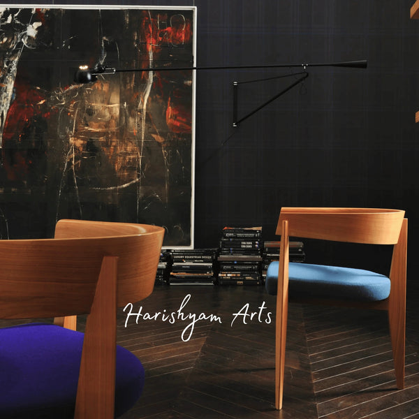 Modern Curve Wooden Armchair with Upholstered Seat