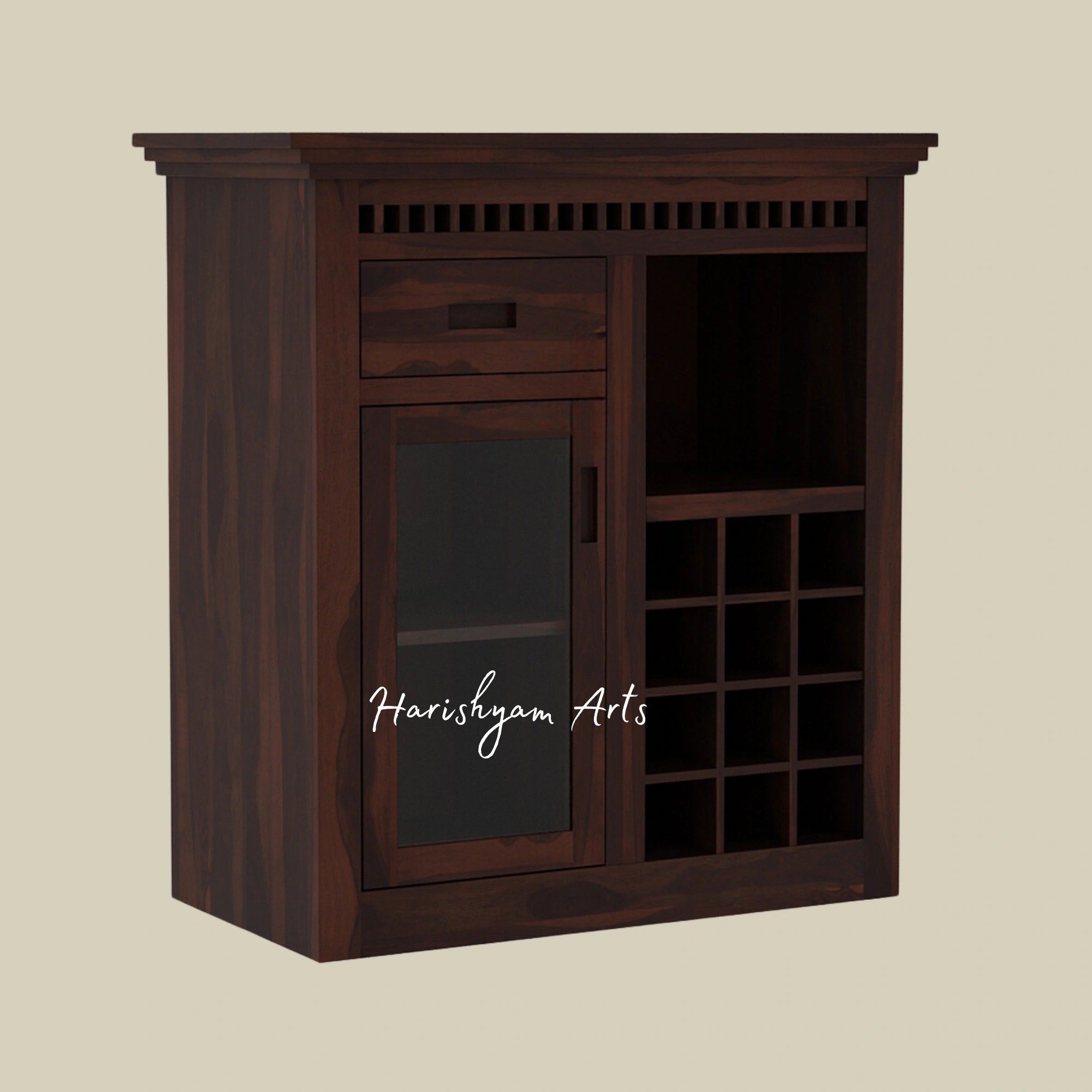 Modern Glass Door Liquor Cabinet for Home Bars