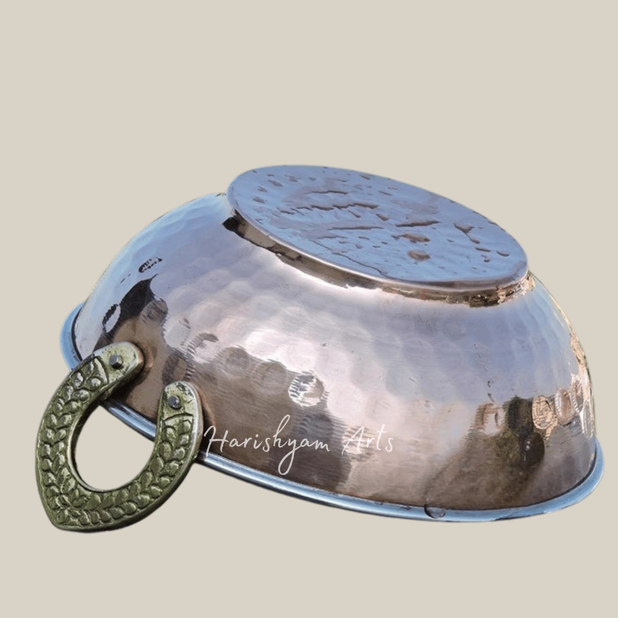 Mughlai Style Hammered Copper Kadhai for Rich Indian Gravies