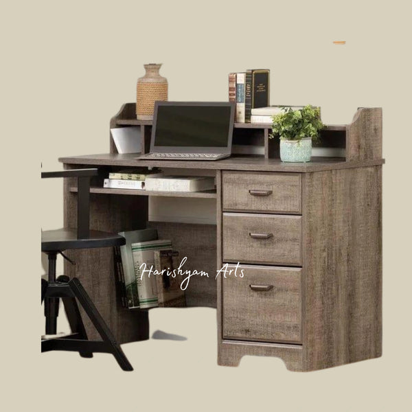 Multi-Functional Writing Desk with File Drawer and Keyboard Tray