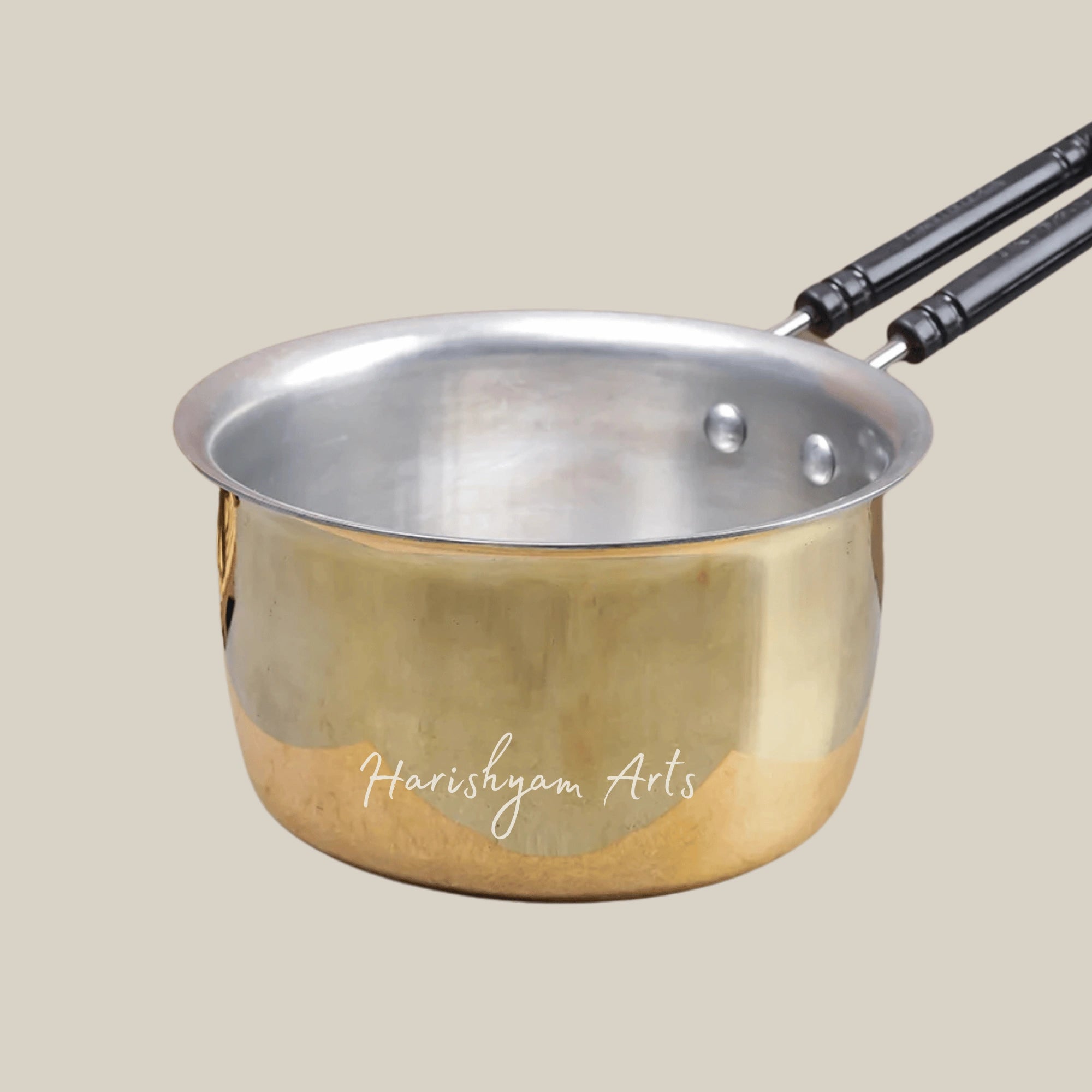 Multi-Purpose Brass Saucepan for Tea Milk and Everyday Boiling