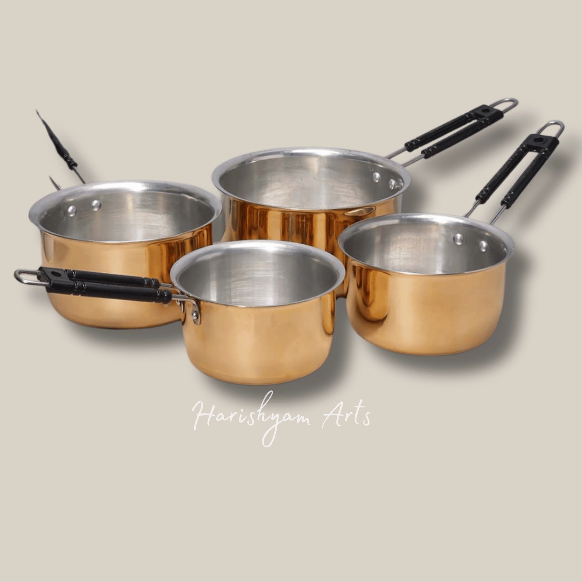 Multi-Purpose Brass Saucepan for Tea Milk and Everyday Boiling