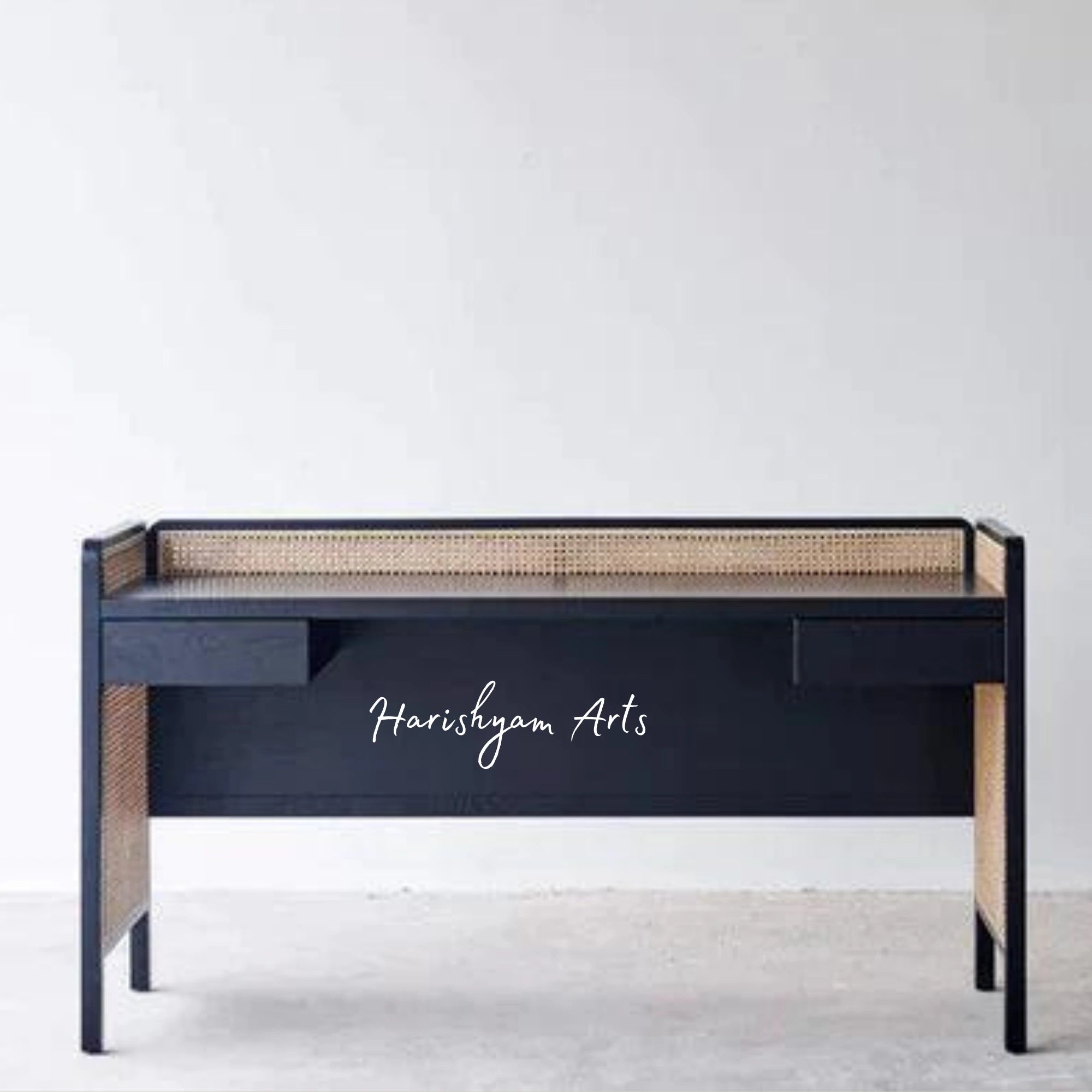 Night Black Finish Study Table for Modern Spaces