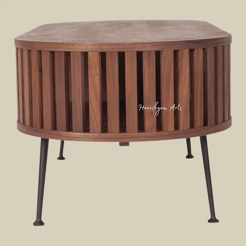 Oval Slats Craftsmanship Coffee Table