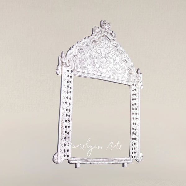 Premium Handcrafted Brass Prabhavali in Silver Plated Design