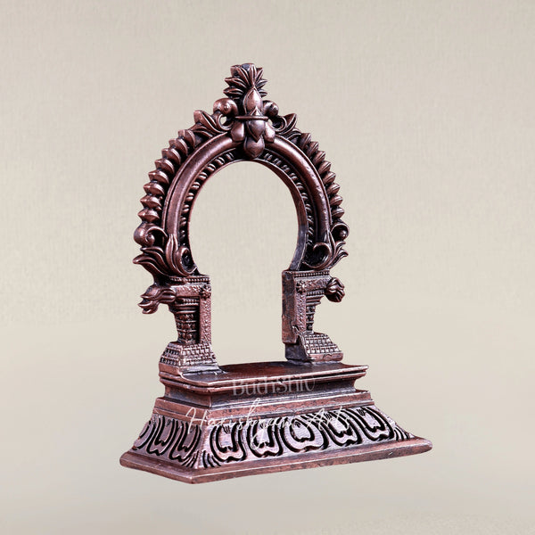 Pure Copper Miniature Prabhavali Peetam Singhasan for Idols