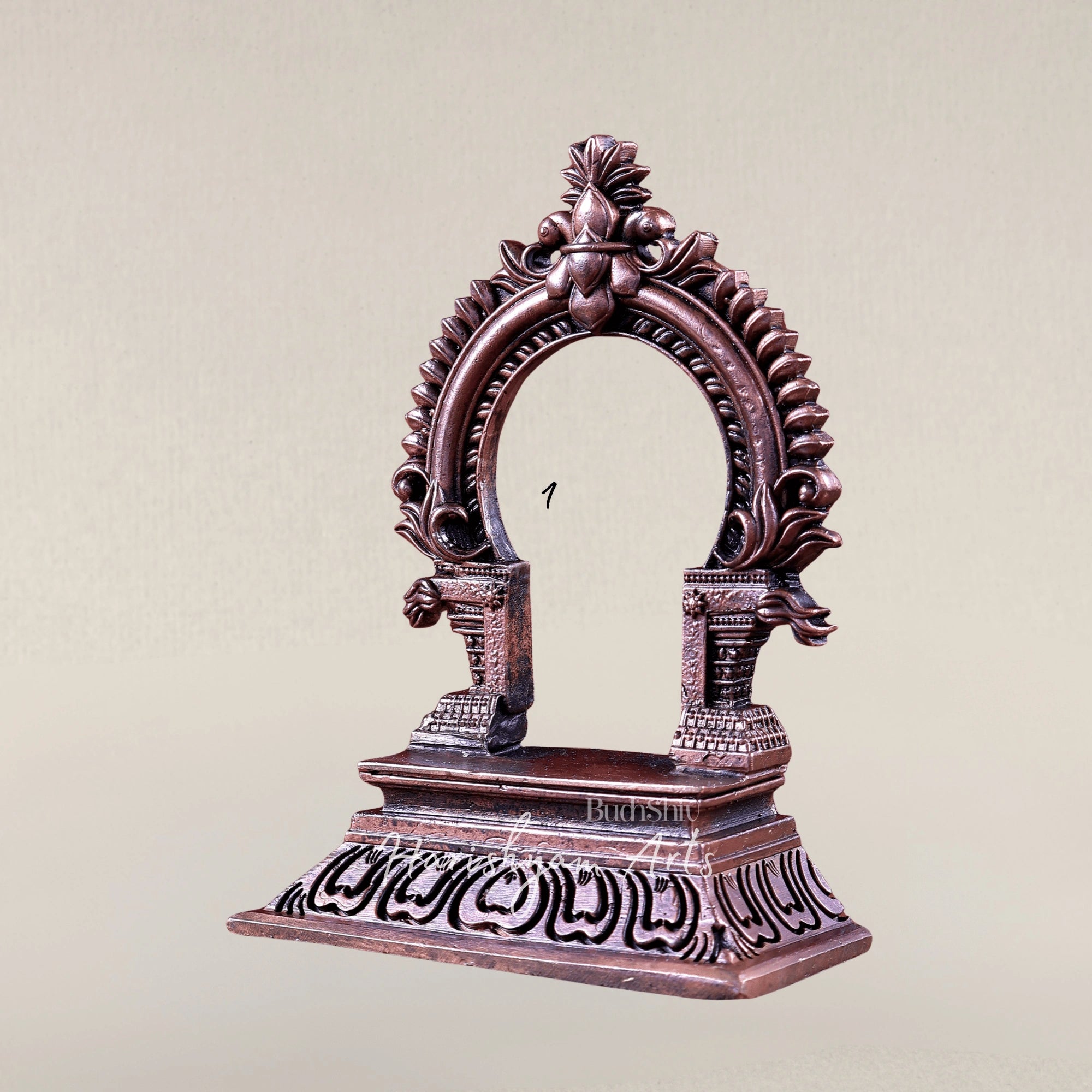 Pure Copper Miniature Prabhavali Peetam Singhasan for Idols