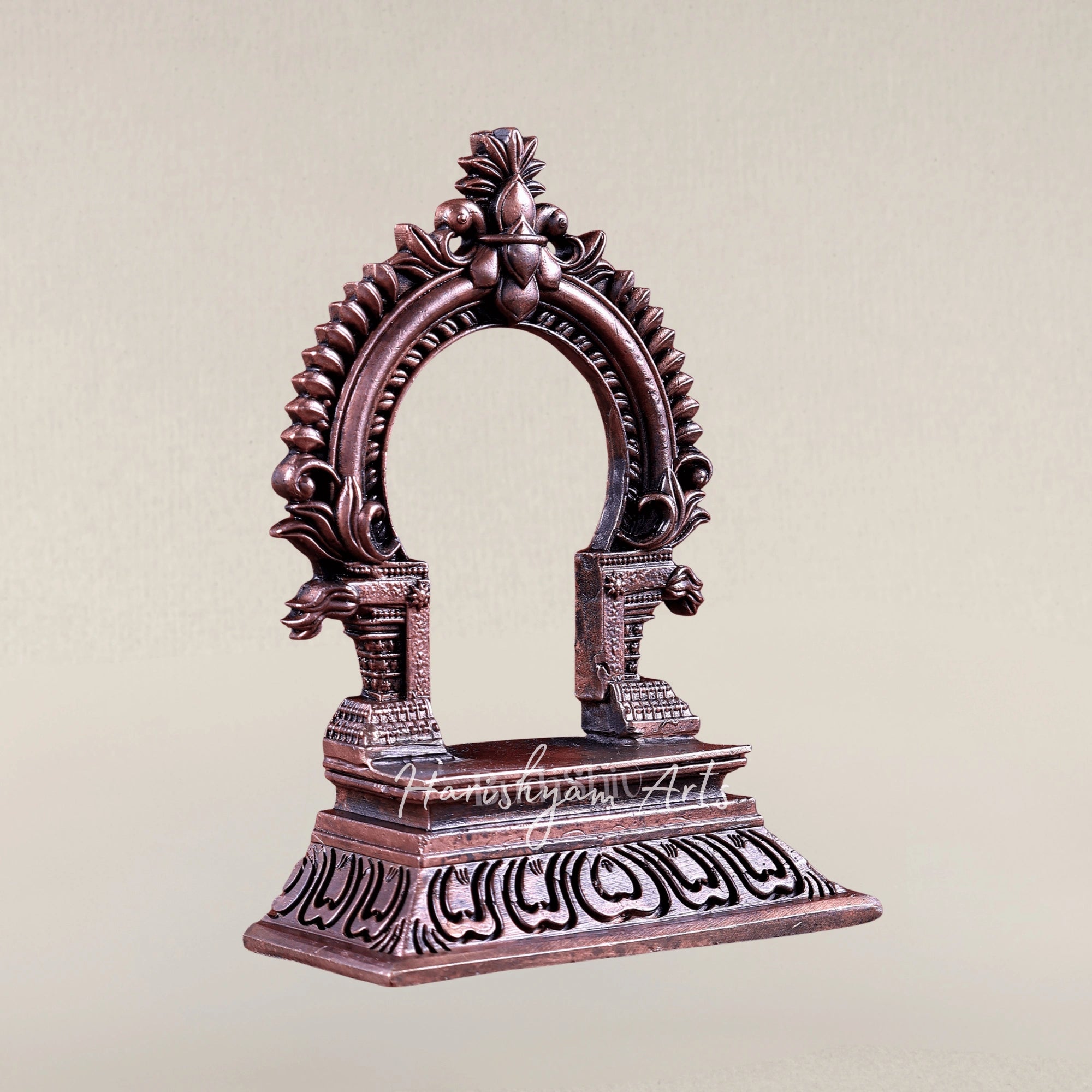 Pure Copper Miniature Prabhavali Peetam Singhasan for Idols