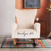 Pure Ivory Velvet Rocking Chair