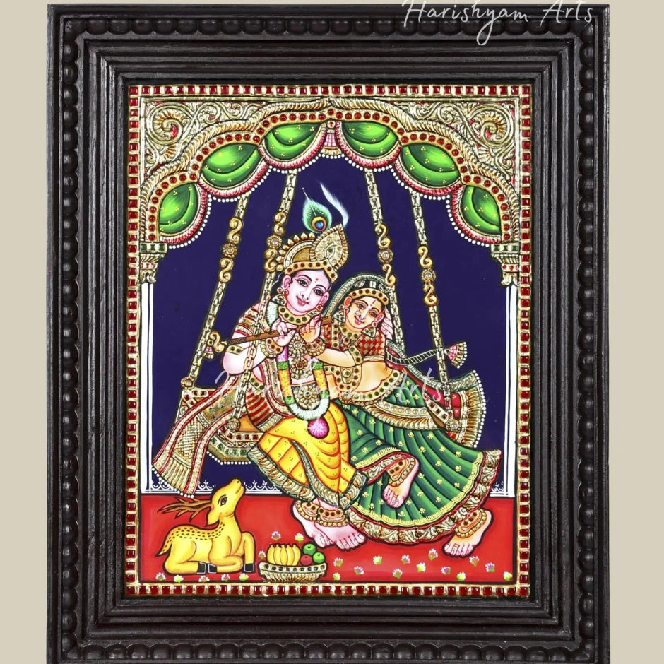 Radha Krishna Tanjore Painting