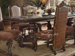 Rectangular Cherry Oak Extendable Dining Room Set