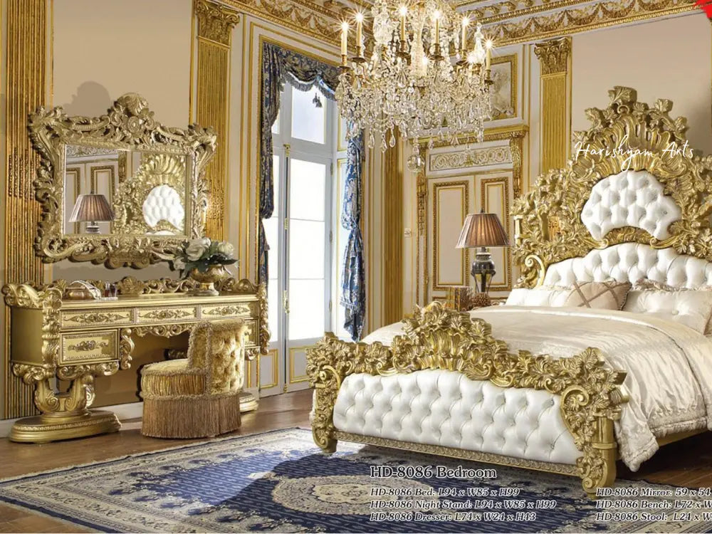 Regal Gold 3-Piece King Bedroom Ensemble