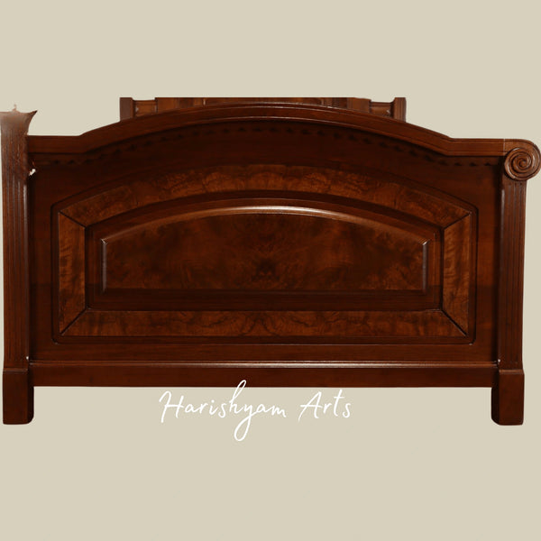 Royal Antique Wooden Bedroom Set Ornate Victorian Bed with Matching Pieces