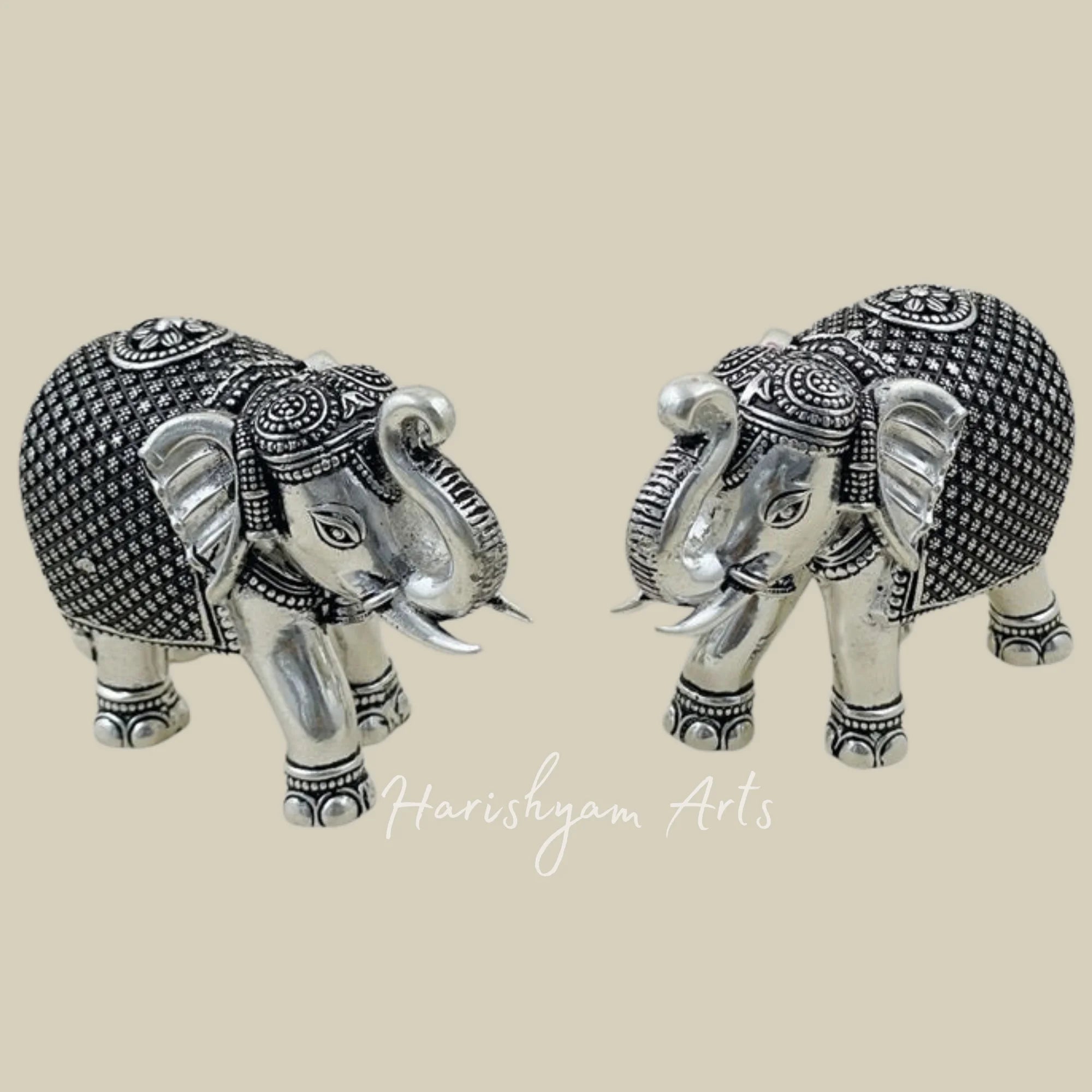 Royal Elephant Symbol of Strength and Prosperity Gold Idol