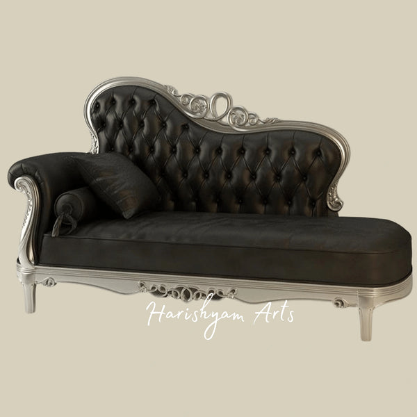 Royal Heritage Grand Carved Chaise Lounge with Timeless Luxury Appeal