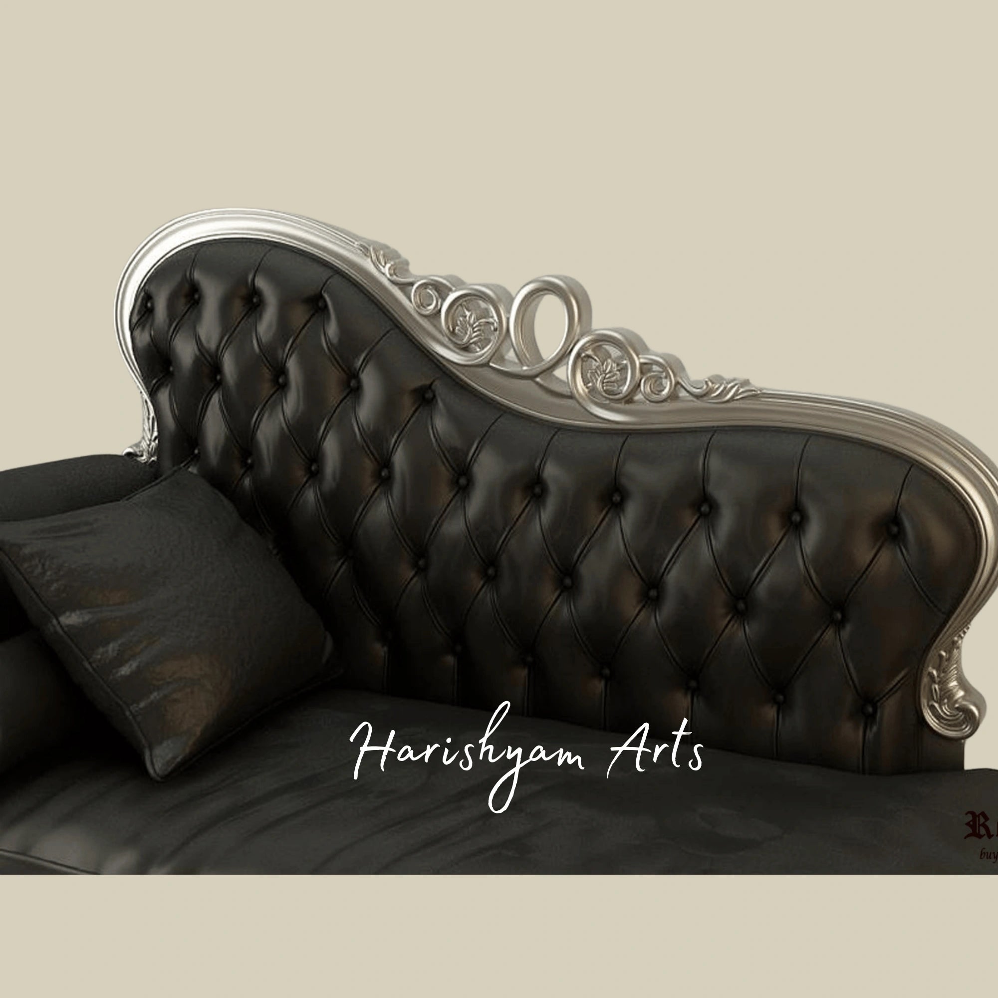 Royal Heritage Grand Carved Chaise Lounge with Timeless Luxury Appeal2