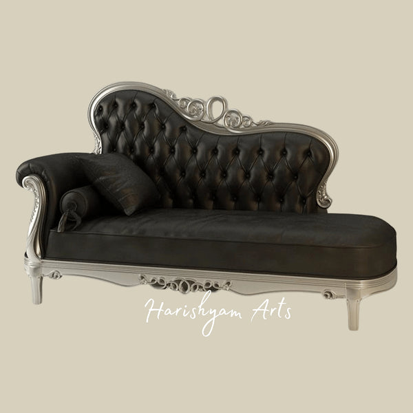 Royal Heritage Grand Carved Chaise Lounge with Timeless Luxury Appeal
