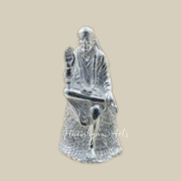 Sai Baba Sacred Figurine 7.5 Cm for Puja and Worship