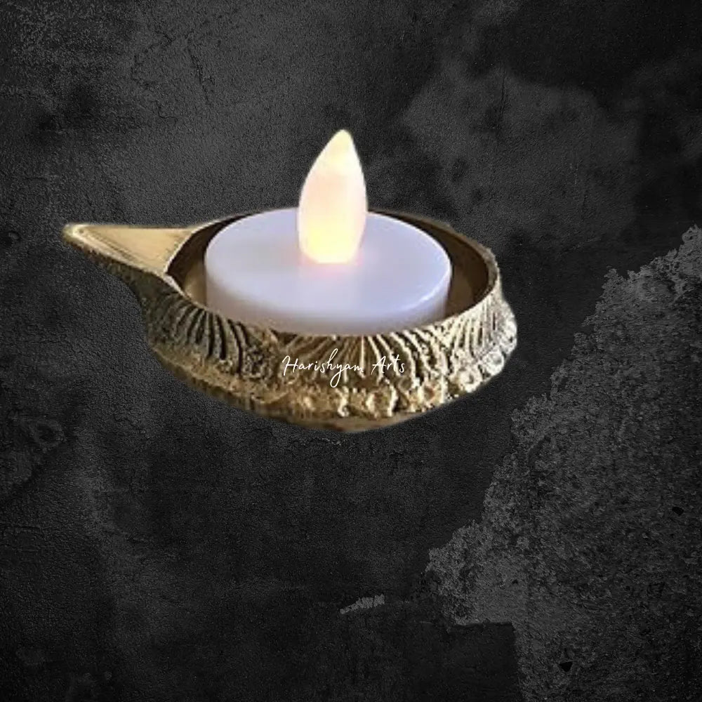 Set of 4 Brass Kuber Diyas for Pooja