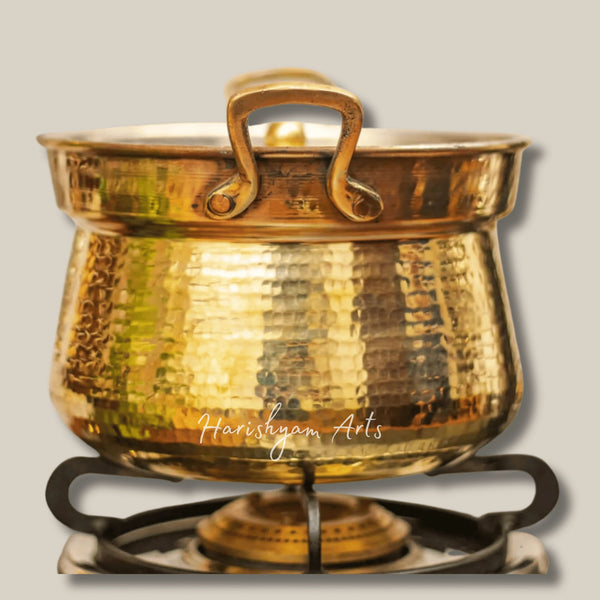 Shakuntala Brass Storage Pot for Traditional Indian Cooking