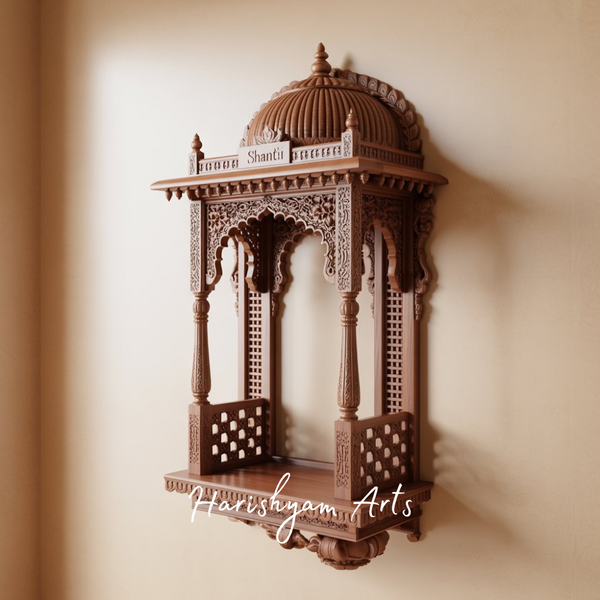 Shanti Dome Wooden Wall Temple for Home