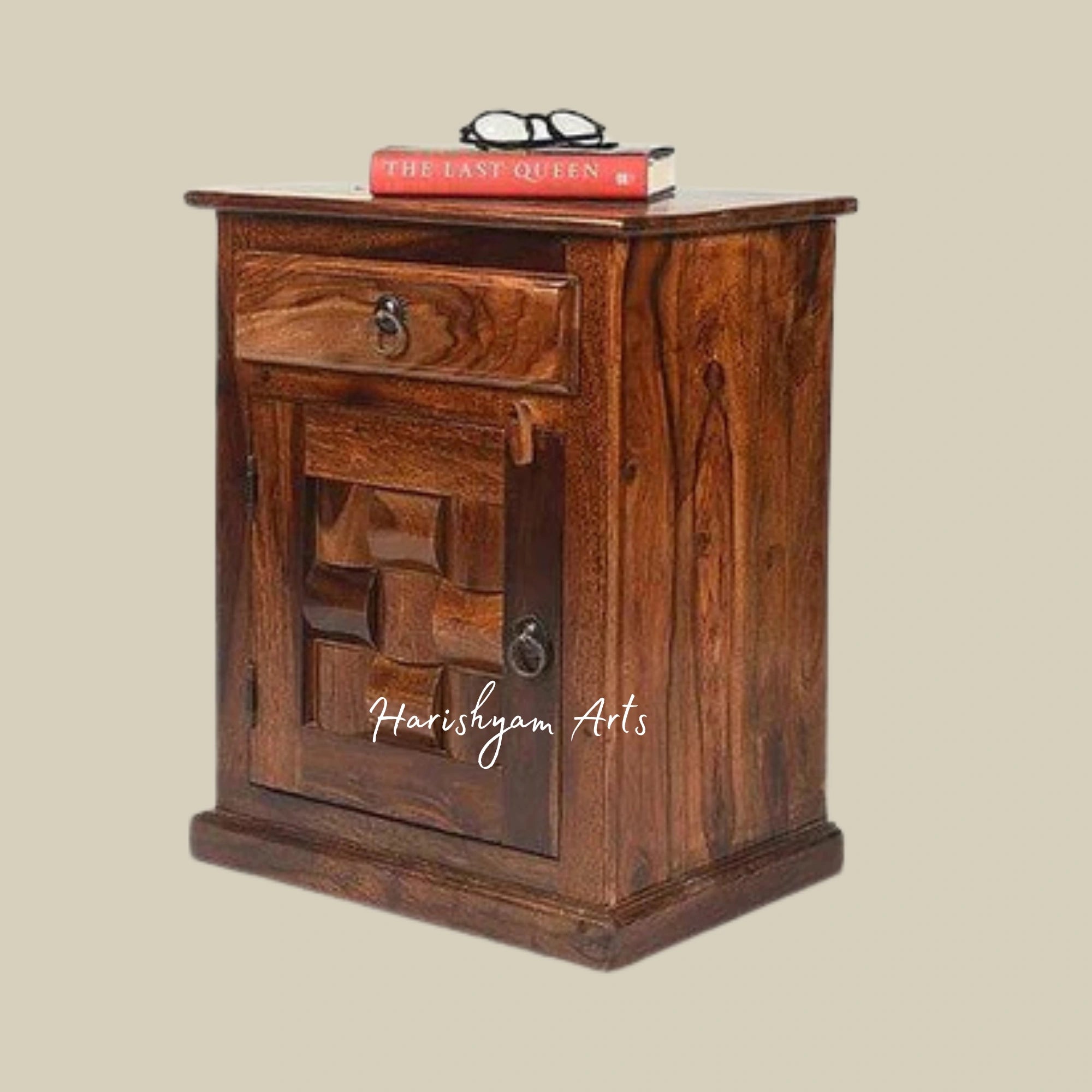 Sheesham Wood Bedside Table