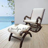 Sheesham Wooden Rocking Chair With Stool