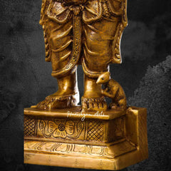 Standing Ganesha Brass Statue 27"