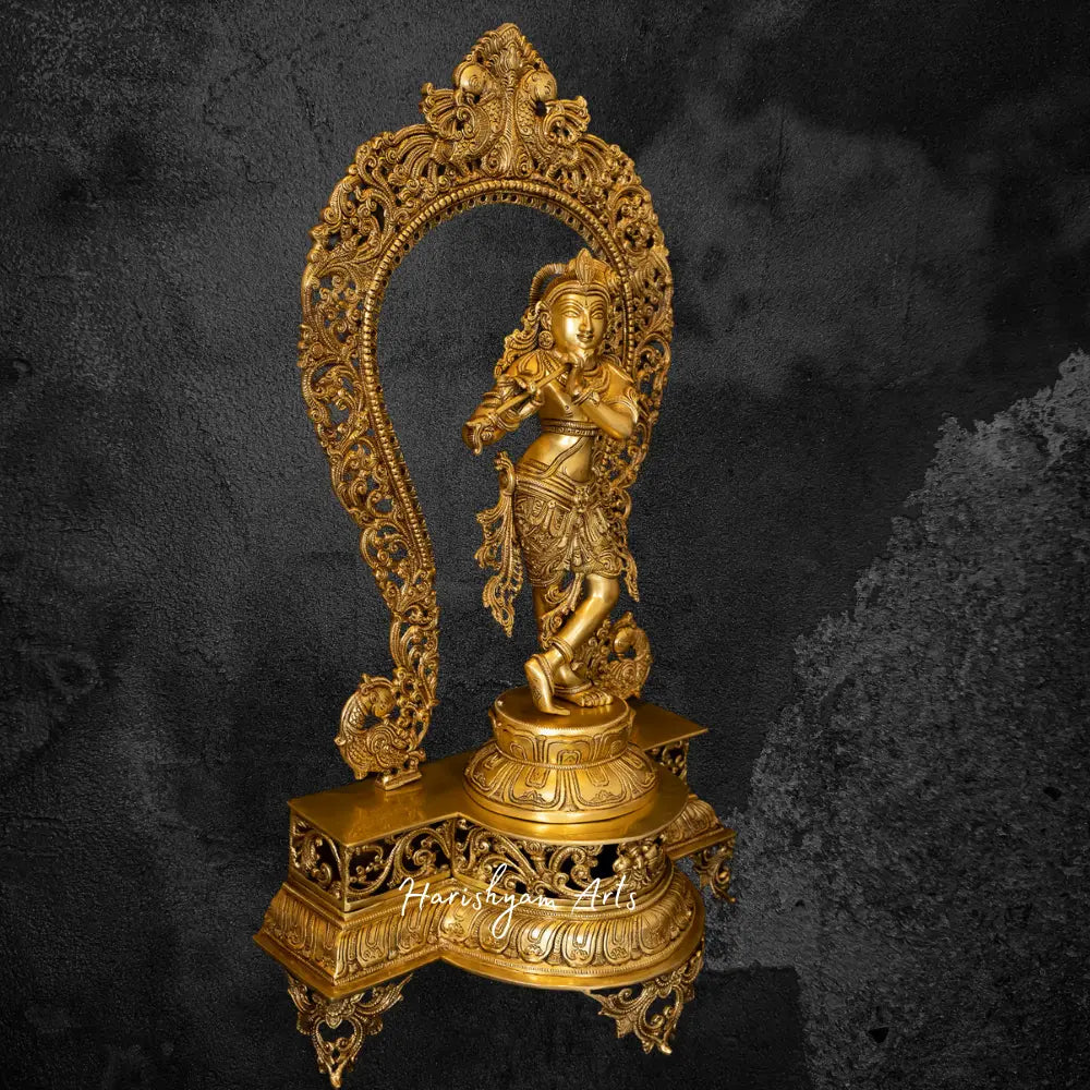 Bala Krishna Brass Statue 30"