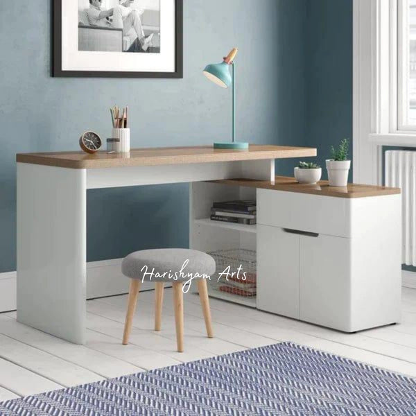 Study Table with Matching Wooden Stool