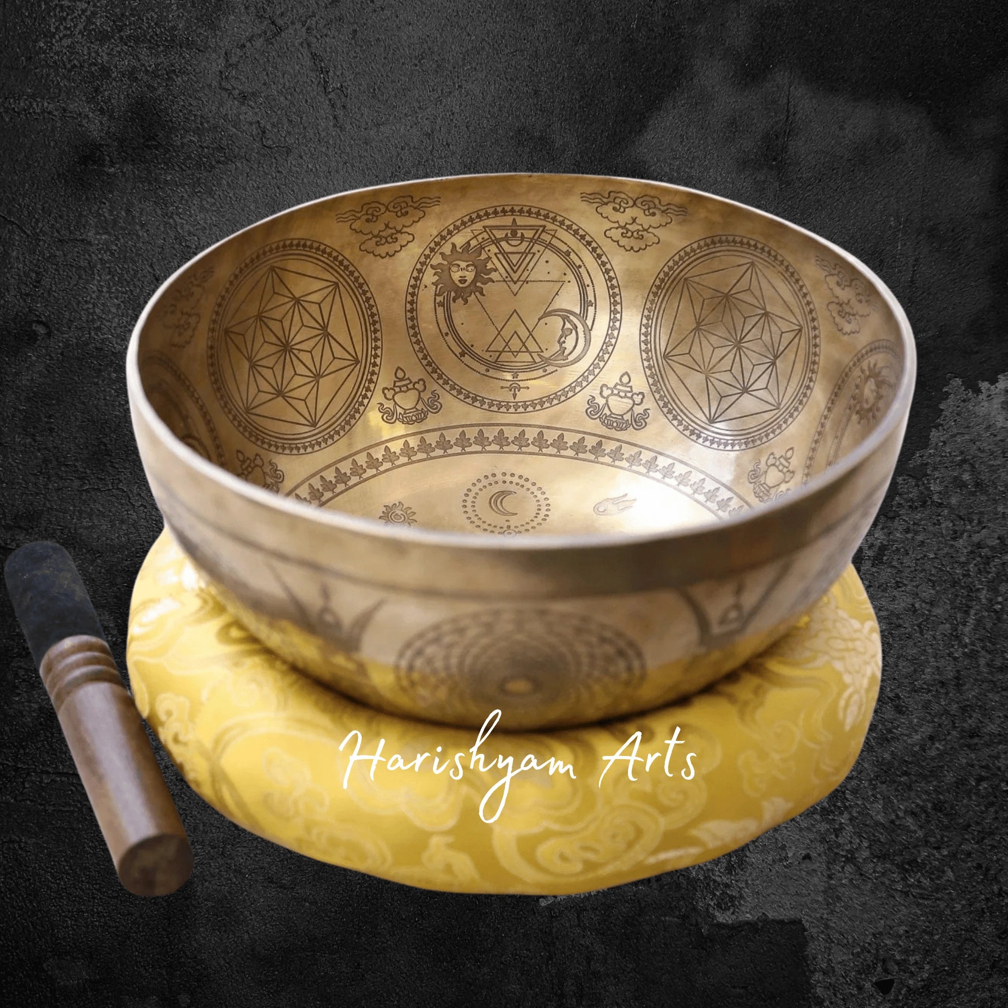 Tibetan Zodiac Astrology Sound Bowl for Cosmic Alignment