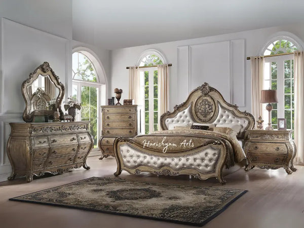 Timeless Oak Elegance 4-Piece King Bedroom Collection