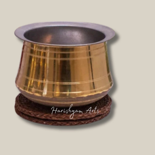 Tin Coated Brass Rice Cooking Pot for Authentic Flavour