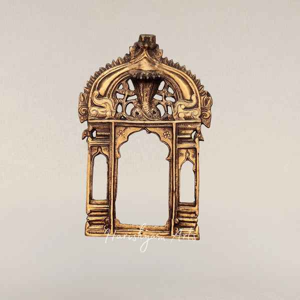 Traditional Antique Finish Handcrafted Brass Prabhavali